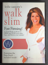 Leslie Sansone Walk Slim Fast Firming DVD Exercise Fitness w/ Sealed Firm Band