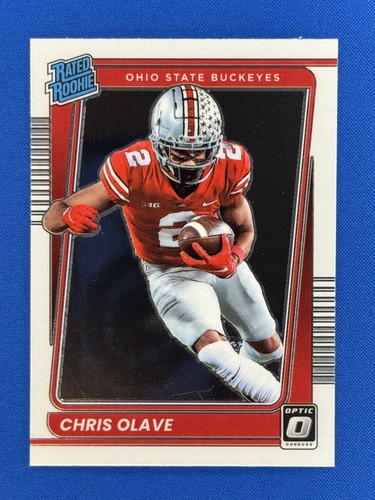 Chris Olave #8 2022 Panini Chronicles Draft Picks Donruss Optic Rated Rookie card