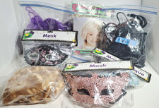 4 Halloween Masquerade Eye Masks, 5 Children's Costume/Dress Up/Halloween Wigs