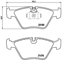 2X Brembo Bremsbelagsatz, Scheibenbremse P 06 043 FüR BMW MG Wiesmann