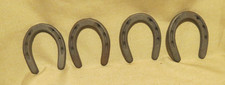 LOT OF 4 Metal Miniature Mini Horse Shoes 3.5" L X 3" W