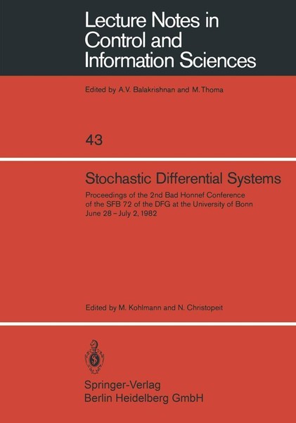 Stochastic Differential Systems M. Kohlmann-image