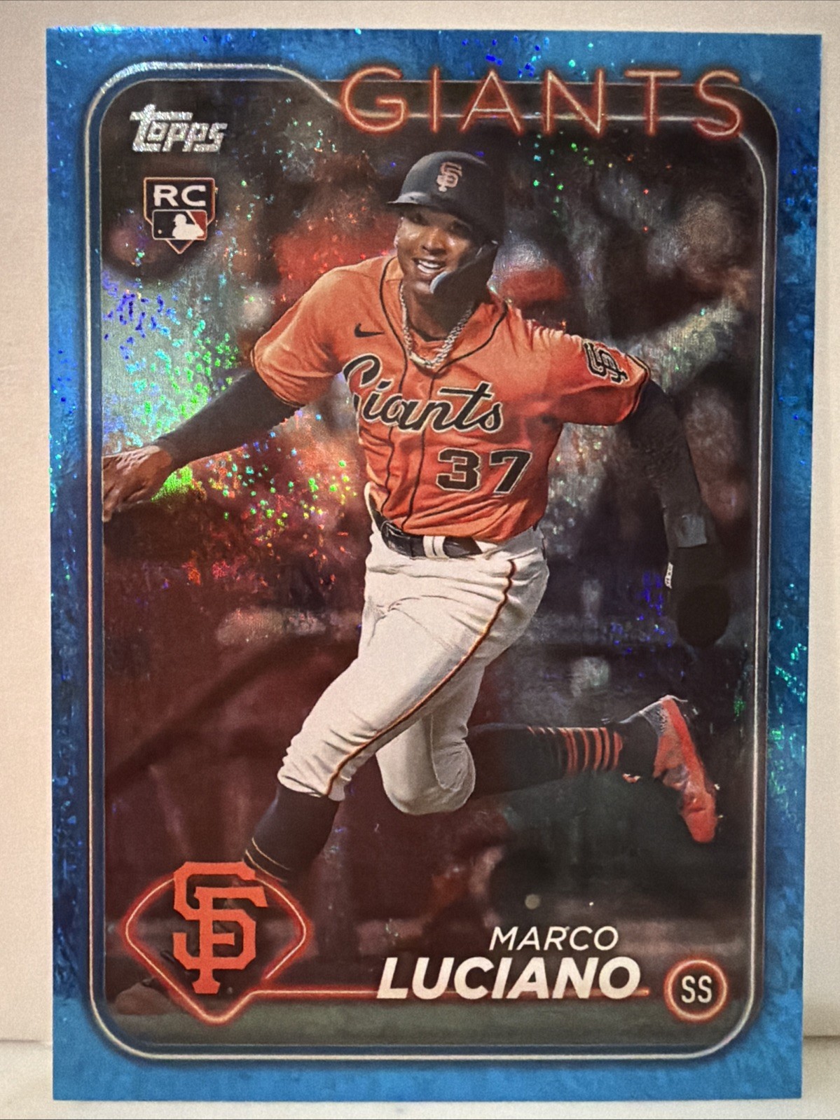 2024 Topps Series 1 - Marco Luciano #232 Blue Holofoil /999 (RC)