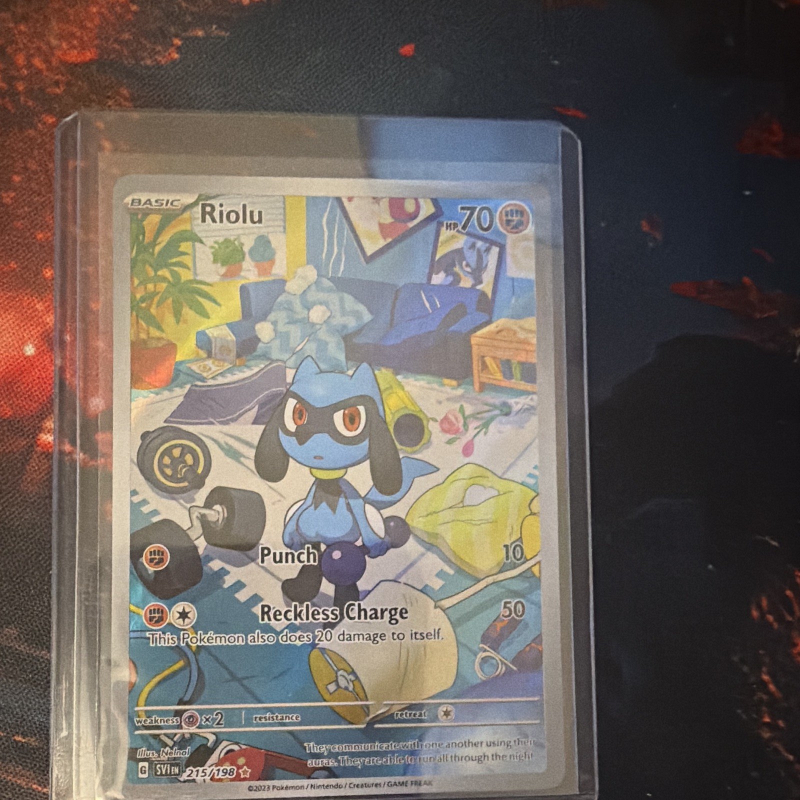The Pokémon Company Riolu 215/198 SV01 Scarlet & Violet IR Holo ENG HP70
