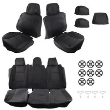 Crew Cab Full Set Custom Seat Covers Leather For Ford F150 2015-2016-2024