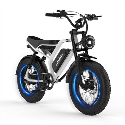 #ad Electric Bike for Adults 1500W Peak 20quot; Fat Tire All Terrain E Bike 32MPH White $499.00