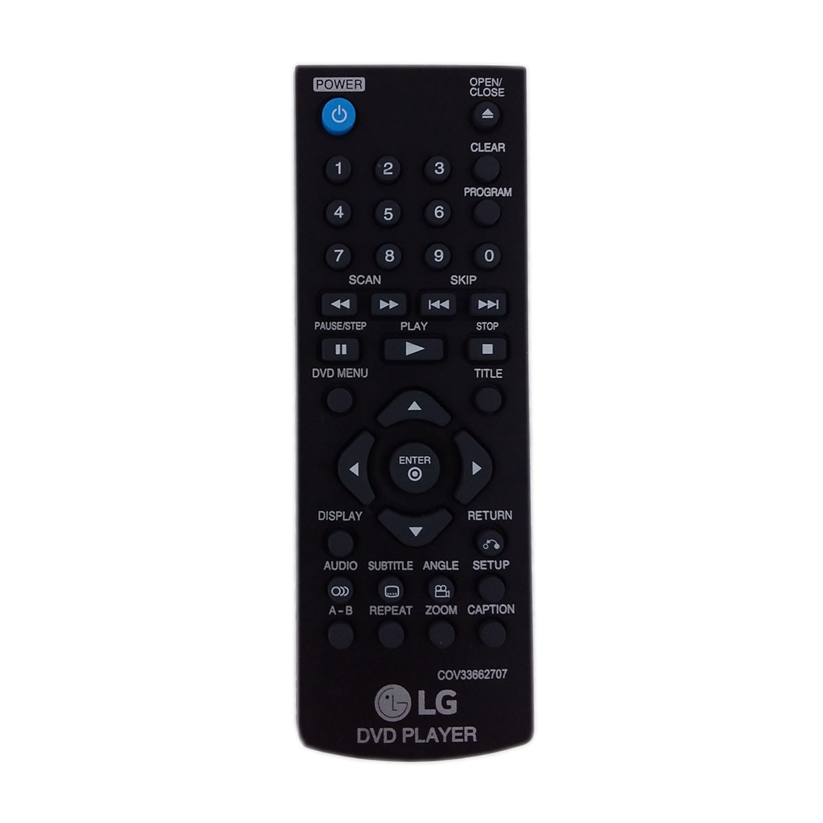 Used Original LG COV33662707 DVD Remote Control