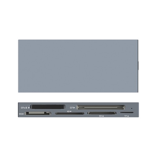 Aluminum USB 3.2 Gen2 10Gbps CFexpress Type B/CF/MS/XD/SD/TF Multi Card Reader - Afbeelding 2 van 12