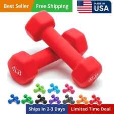 Weights Dumbbells 10 Colors Options Compatible with Set of 2 Set,1-15 LB, Ant...
