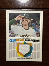 2026 Topps Heritage - Jacob Wilson- Clubhouse Collection Relic - Athletics