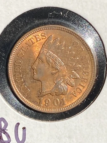 Sharp 1901 Indian Cent Superb Gem Red-Brown Uncirculated