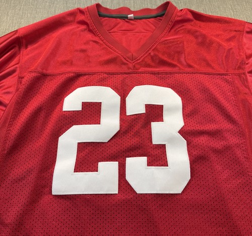 UNSIGNIERTES INDIVIDUELL genähtes Christian McCaffrey rotes Trikot Größe Large - Bild 3 von 10