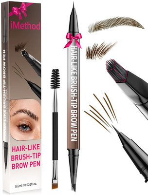 Eyebrow Pen - Eyebrow Pencil,2-In-1 Eyeliner Dual-Ended Brush-Tip Microblading 4