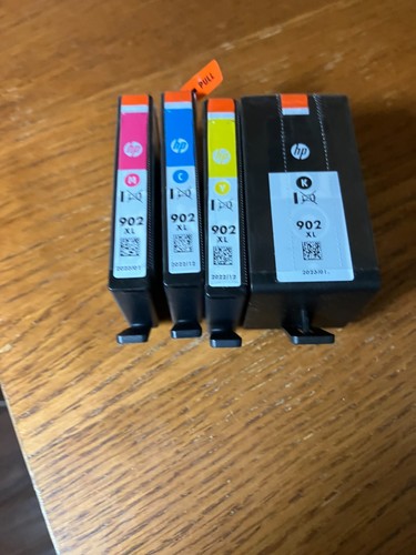 4- Genuine OEM HP 902XL Black & others Ink Cartridge SEALED NEW Exp 12/22-1/23