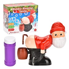 Christmas Santa Claus Bubble Machine with Light and Music Electric Kids Toy
