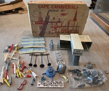 1958 Marx Toys CAPE CANAVERAL MISSILE SET Box 1000-4526 Xtras
