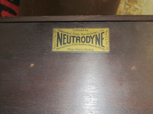 1920`s Murdock Neutrodyne 7 Tube Radio - Picture 8 of 10