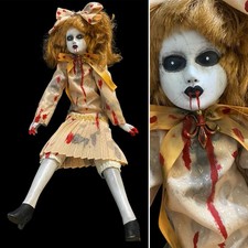 Creepy Doll Halloween Oddity Bloodsucking Vampire Girl Horror Dark Art Ooak