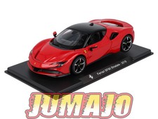 FVQ28 Voiture 1/24 BURAGO HACHETTE FERRARI SF90 Sradale 2019