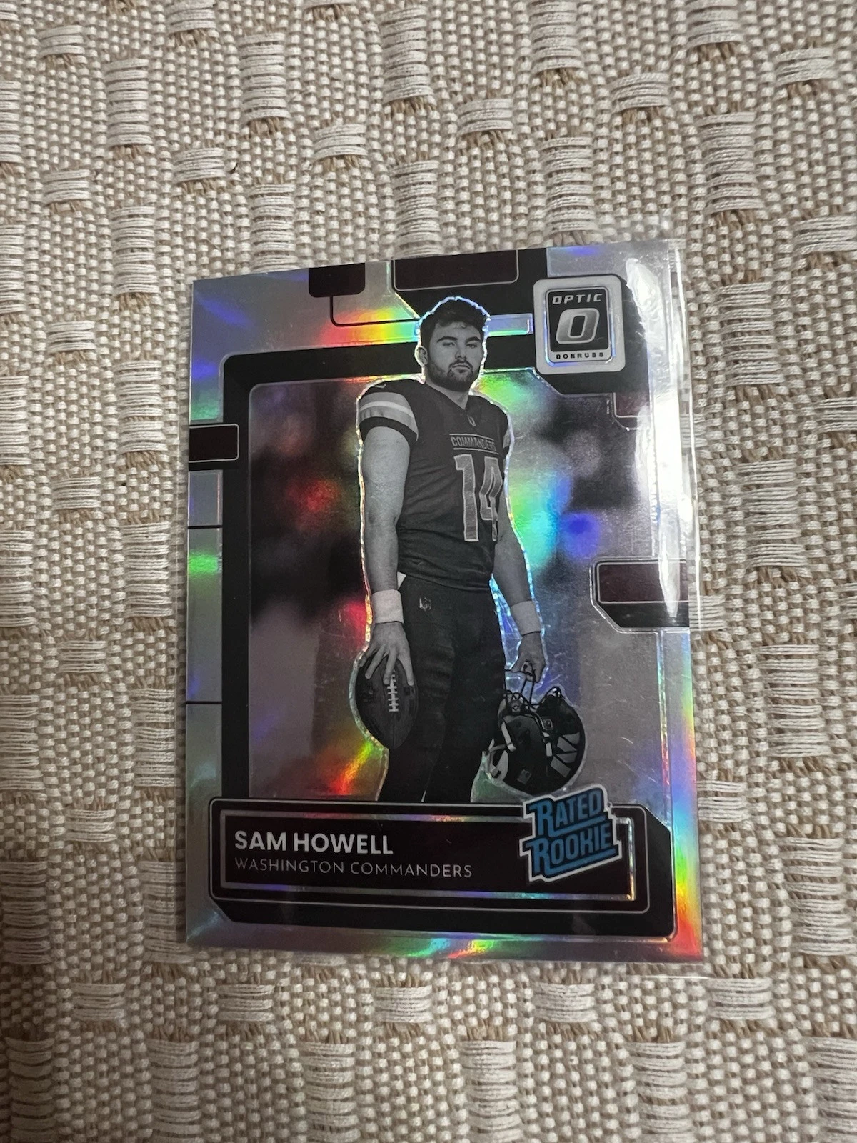 2022 Panini Donruss Optic - Rated Rookie Sam Howell #205 Holo Prizm Variation...