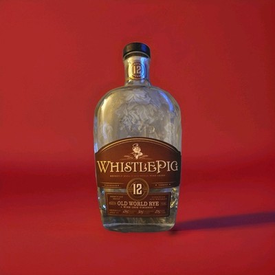 WHISTLEPIG OLD WORLD CASK FINISH 12 YEAR RYE Whiskey Empty Bottle 750 ML VERMONT