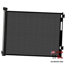 Retractable Baby Gate for Stairs and Doorways, 55" Wide x 33" Tall Mesh Dog
