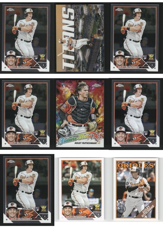 Adley Rutschman Baseball Card 9 Card LOT