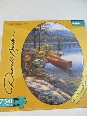Buffalo Games Darrell Bush Time Well Spent 750 Piece Oval Jigsaw Puzzle