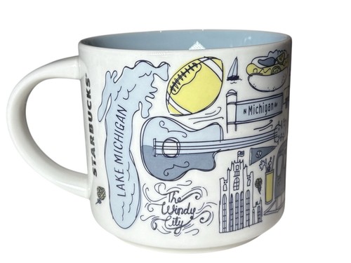Starbucks Chicago Mug Been There Series Across The Globe 14oz. Coffee Cup 2018 - Picture 2 of 5