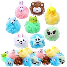 16 Pcs Bath Sponge Animal for Kids Loofahs As Shown in the Picture