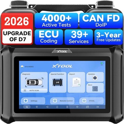 2026 XTOOL D7S OBD2 Diagnosegerät ECU Codierung 36 Servicefunktionen Active Test