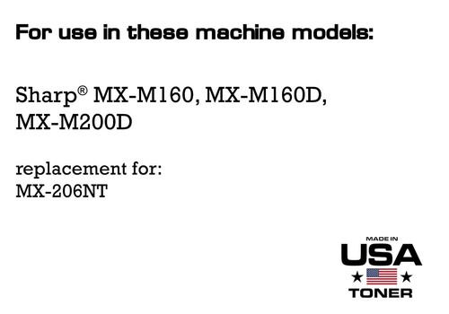 Tóner para Sharp MX-206NT, MX-160 (Negro, 2 cartuchos) - Imagen 2 de 6