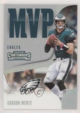 2018 Panini Contenders MVP Contenders Silver 7/75 Carson Wentz #MVP-9 05mq