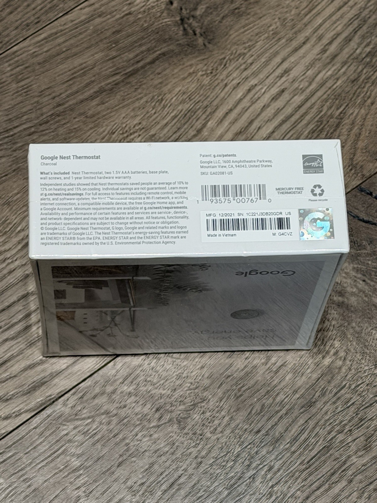 Google Nest Smart Thermostat, Charcoal - GA02081 5