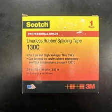 3M Scotch 130C Linerless Rubber Splicing Tape
