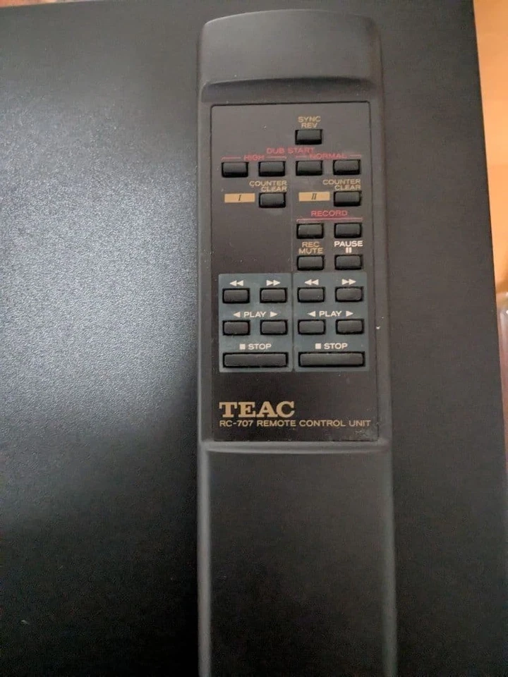 TEAC W-790R Doppel Kassettendeck Auto Reverse Play Dubbing Recorder Telefonbuchse - Bild 3 von 4