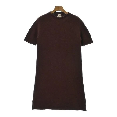 HERMÈS Abito donna HERMES marrone usatoliamento a seco manontico aut dalppone