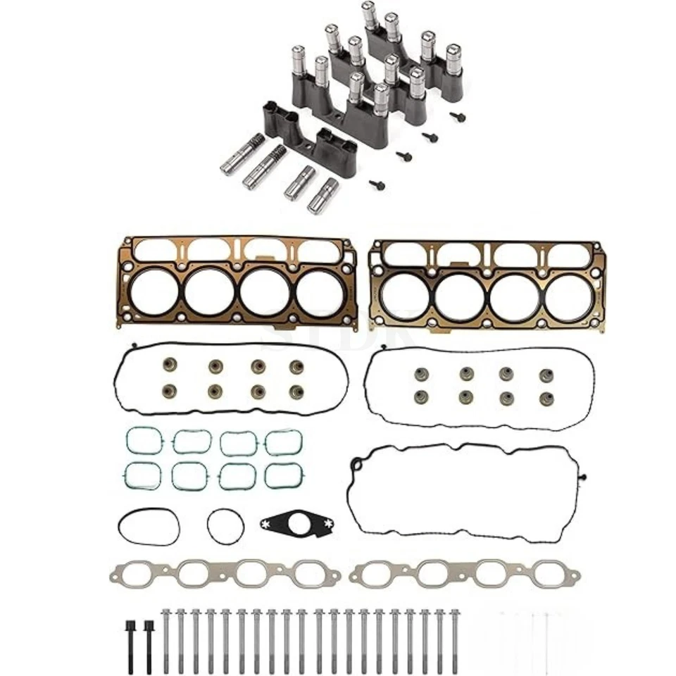 Juego de juntas de culata Kit de elevadores de pernos para Chevrolet Tahoe GMC Sierra Yukon 14-20 5,3 L Foto 4 de 4
