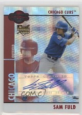 2008 Topps Co-Signers Rookie Auto Hyper Plaid Red 81/100 Sam Fuld #104 Auto 0b5