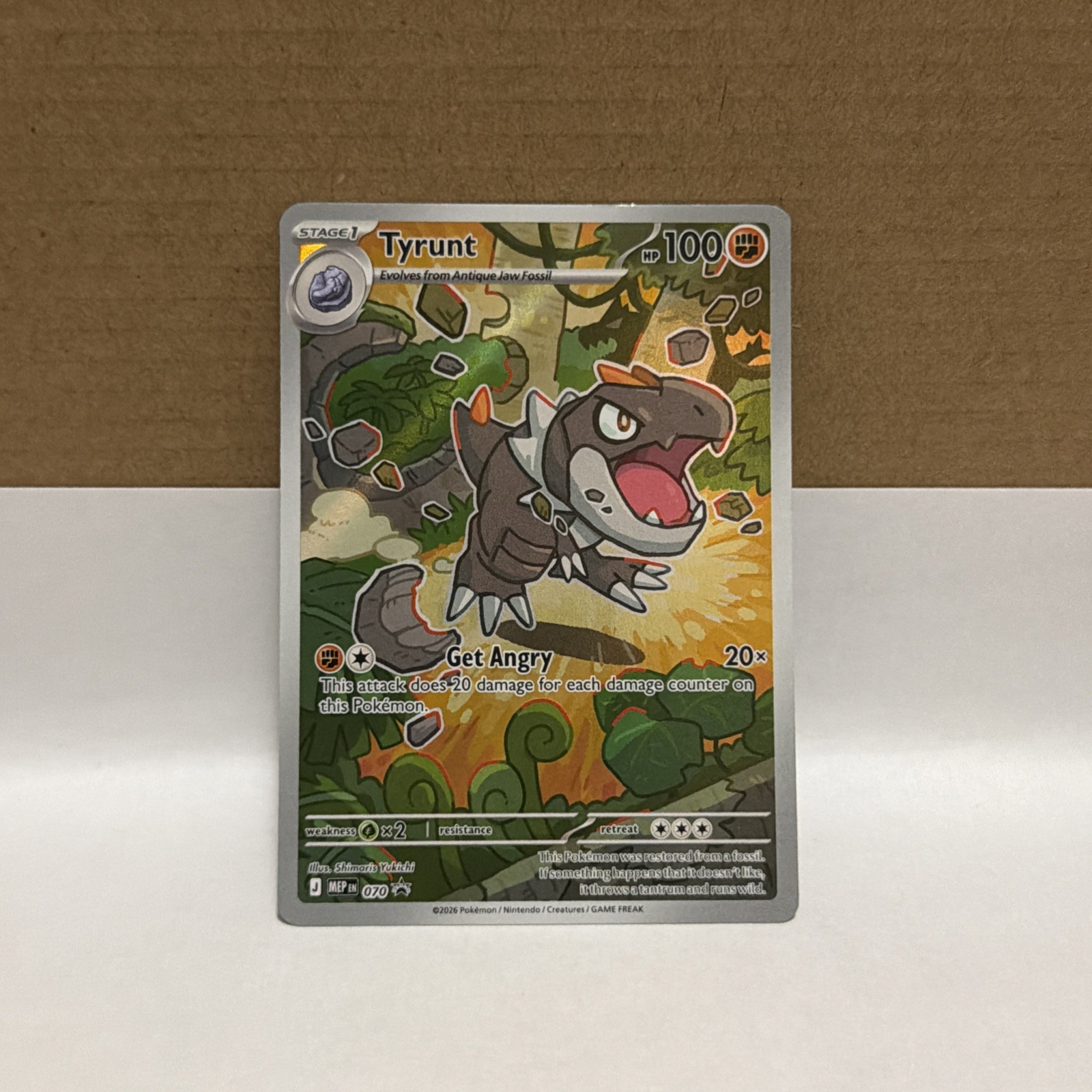 Tyrunt #070 Mega Evolutions Full Art Black Star Promo Rare Pokemon  