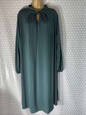 BNWT Womens Evans Plus Size Uk 22/24 Green 3/4 Sleeve Stretch Casual Dress