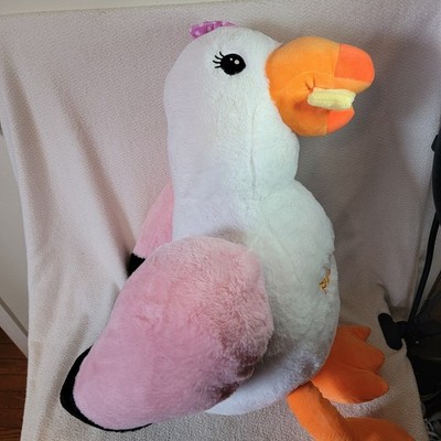 The Original Morey s Piers Sunny the Seagull Gal Large 27  NWT Fiesta Pink Wings