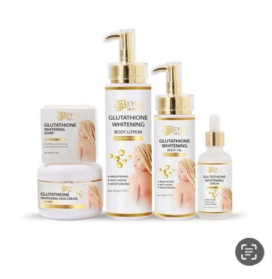 Beyoo Glutathione Skin Whitening Set - Cream, Lotion, Oil, Serum