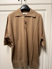 The Row tiago cotton and cashmere-blend polo shirt