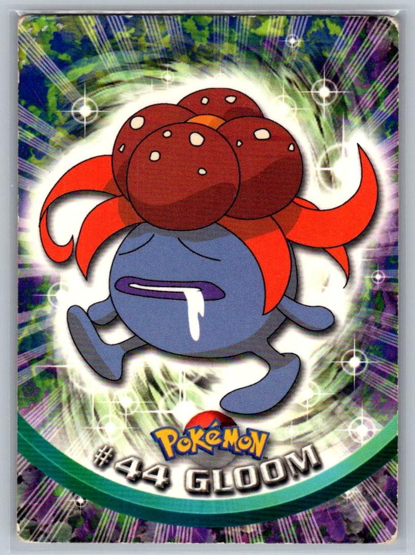 GLOOM #44 TOPPS TRADING CARDS SERIES 1 POKEMON DAMAGED GLOOM