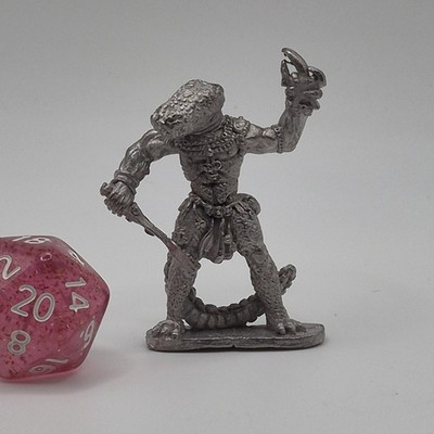 1981 Grenadier AD&D Lizardman #2010 Denizens of the Swamp - Metal Miniature TSR