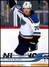 #153 Oskar Sundqvist 2025-26 Upper Deck - St. Louis Blues
