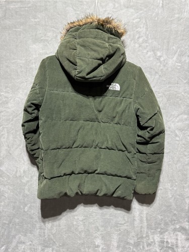 The North Face Puffer 600 Jacket Girls Size 12 Padded Corduroy Exterior - Picture 2 of 8