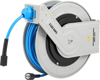 #ad Pressure Washer Hose Reel with Hose 1 4quot; × 100ft Retractable Power Washer Hose $256.49