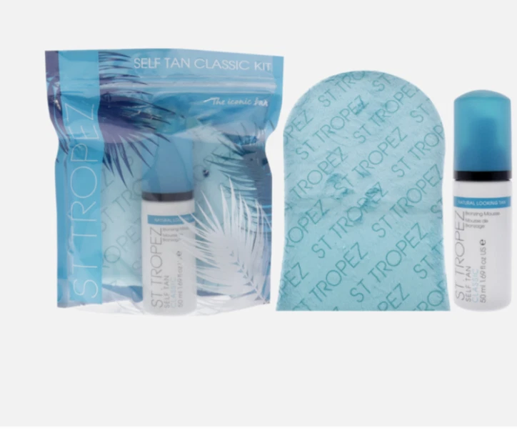 "Self Tan Classic Kit by St. Tropez - 2 Pc 1.69oz Bronzing Mousse, Velvet Mitt"